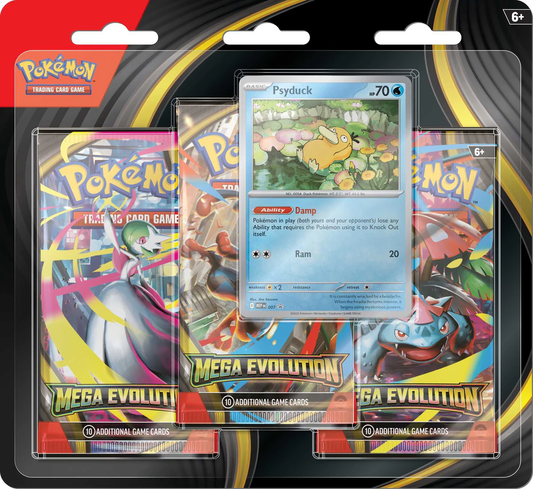 Pokemon TCG: Mega Evolution - 3-Pack - Psyduck