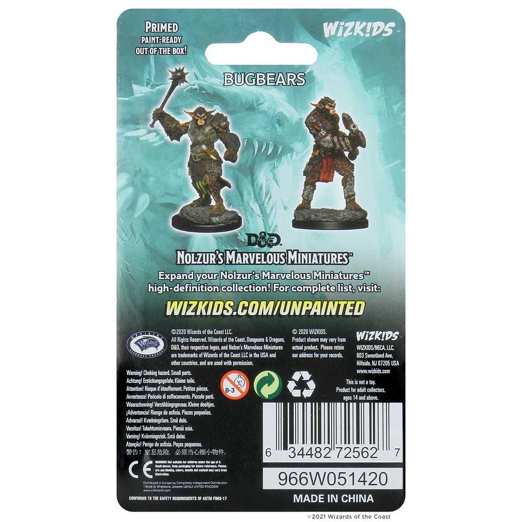 D&D Unpainted Miniatures: Bugbears
