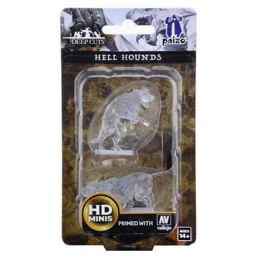 Pathfinder Deep Cuts Unpainted Miniatures: Hell Hounds