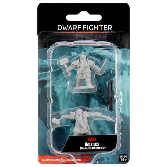 D&D Unpainted Miniatures: Dwarf Male Fighter