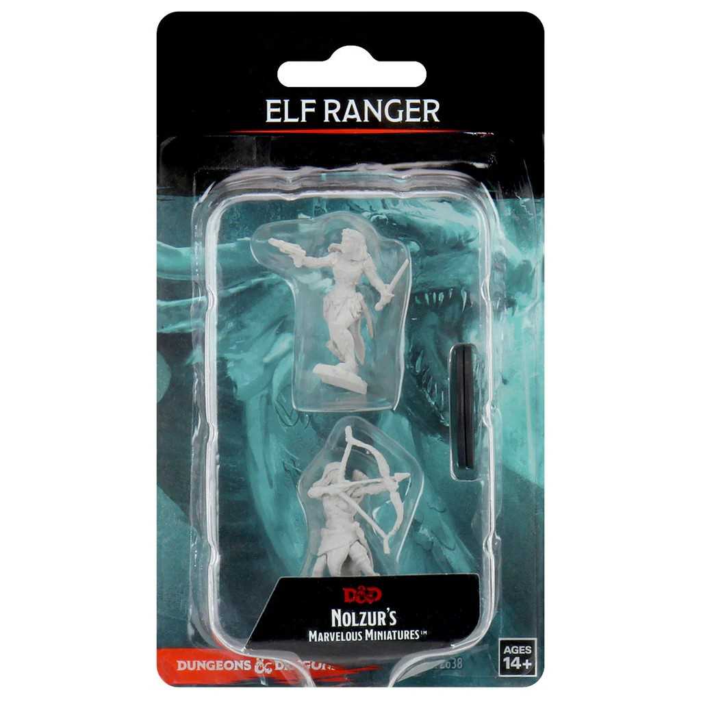 D&D Unpainted Miniatures: Elf Female Ranger