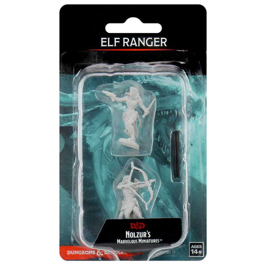 D&D Unpainted Miniatures: Elf Female Ranger