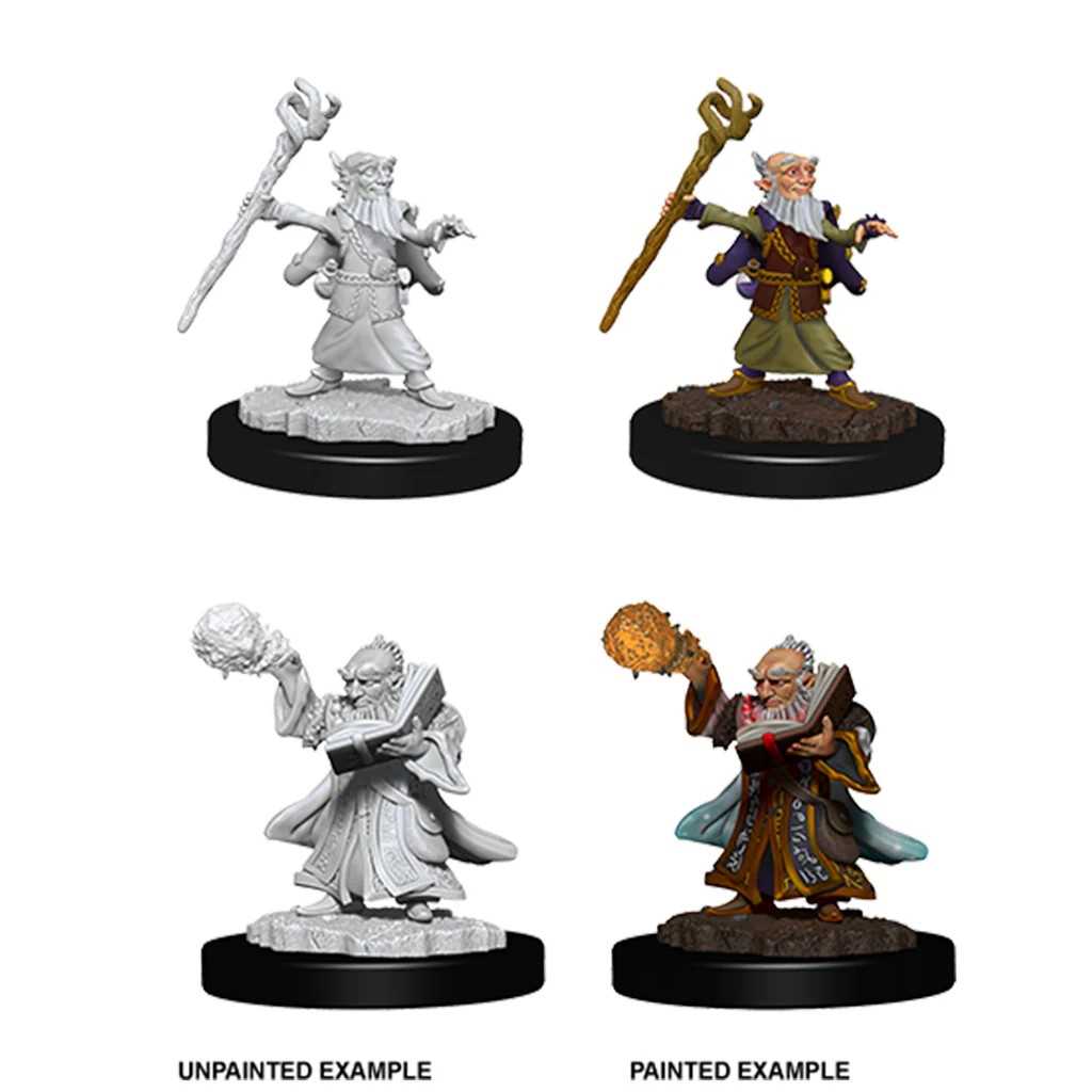 D&D Unpainted Miniatures: Male Gnome Wizard