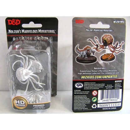Grell & Basilisk: D&D Nolzur's Marvelous Unpainted Miniatures (W11)