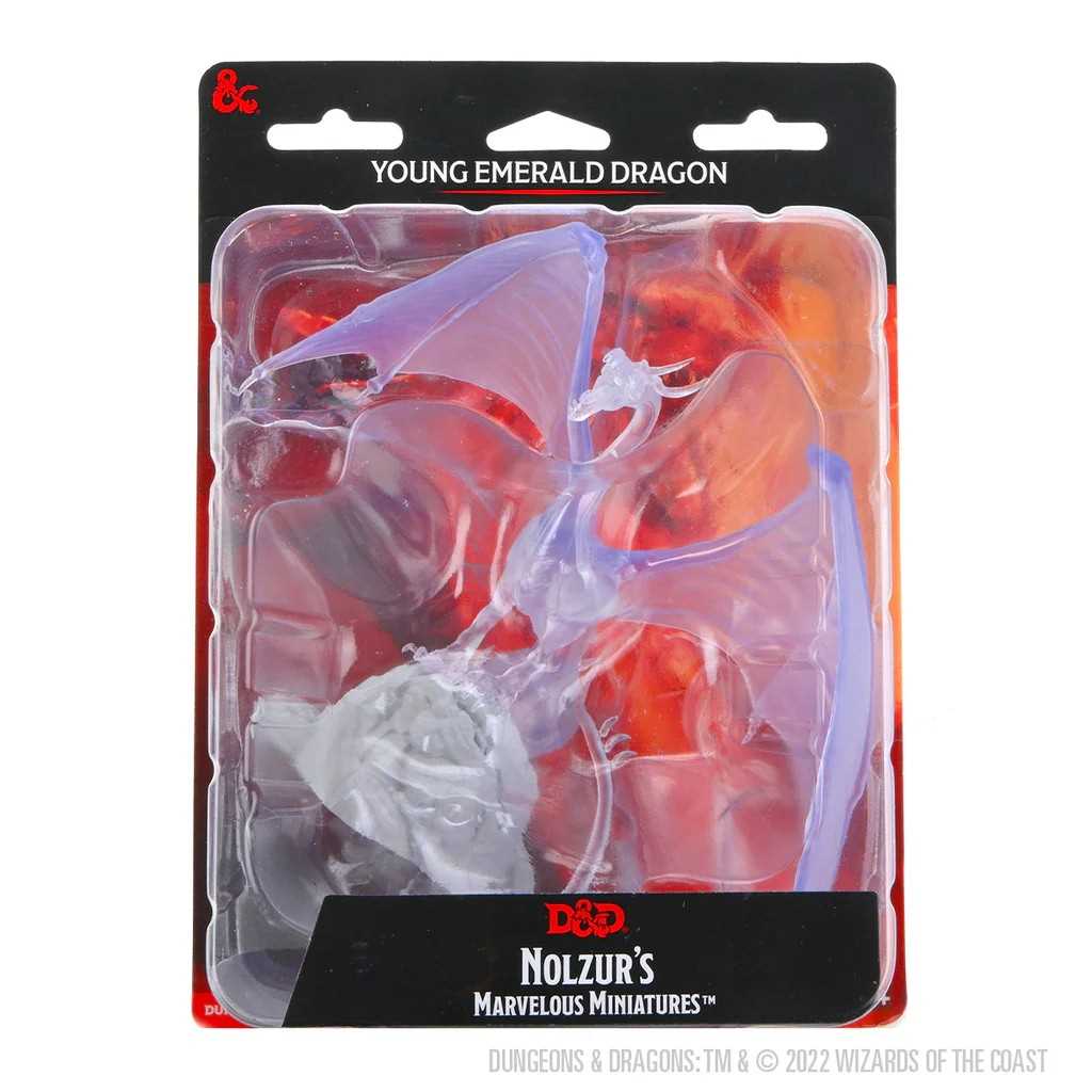 D&D Nolzur's Marvelous Unpainted Miniatures: Young Emerald Dragon