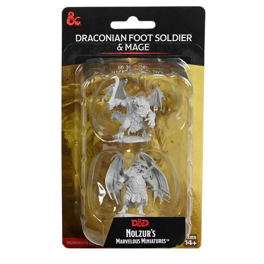 D&D Nolzur's Marvelous Miniatures: Draconian Mage & Foot Soldier