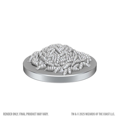 D&D Nolzur's Marvelous Miniatures: Swarm of Rot Grubs & Rot Grub Victim