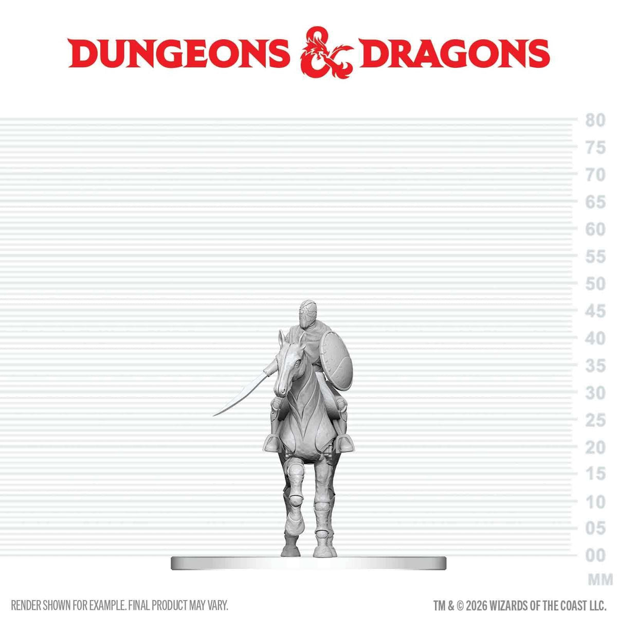 D&D Nolzur's Marvelous Miniatures: Nimblewright Steed with Rider (W29)