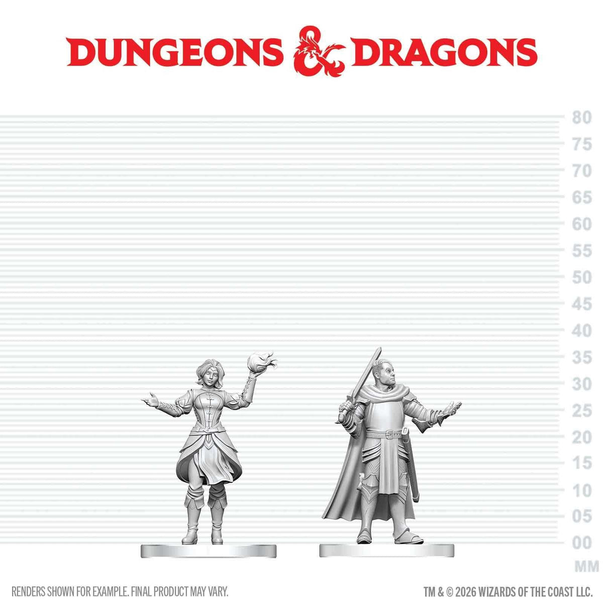 D&D Nolzur's Marvelous Miniatures: Knight & Mage Apprentice (W29)