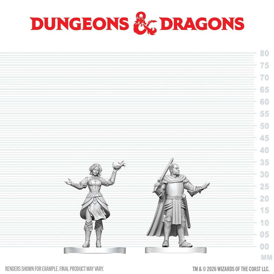 D&D Nolzur's Marvelous Miniatures: Knight & Mage Apprentice (W29)