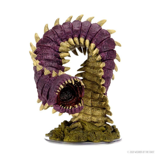 D&D Icons of the Realms Miniatures: Fangs and Talons- Purple Worm Premium Set