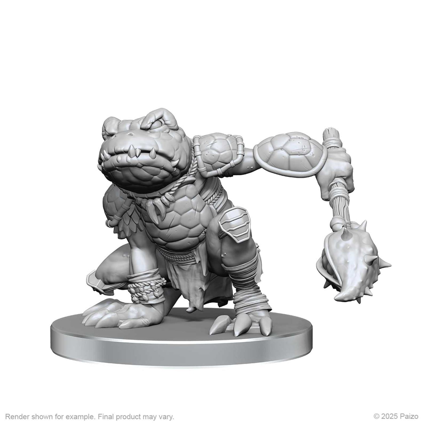Pathfinder Deep Cuts Unpainted Miniatures: Boggard Scout & Castoroides (W26)