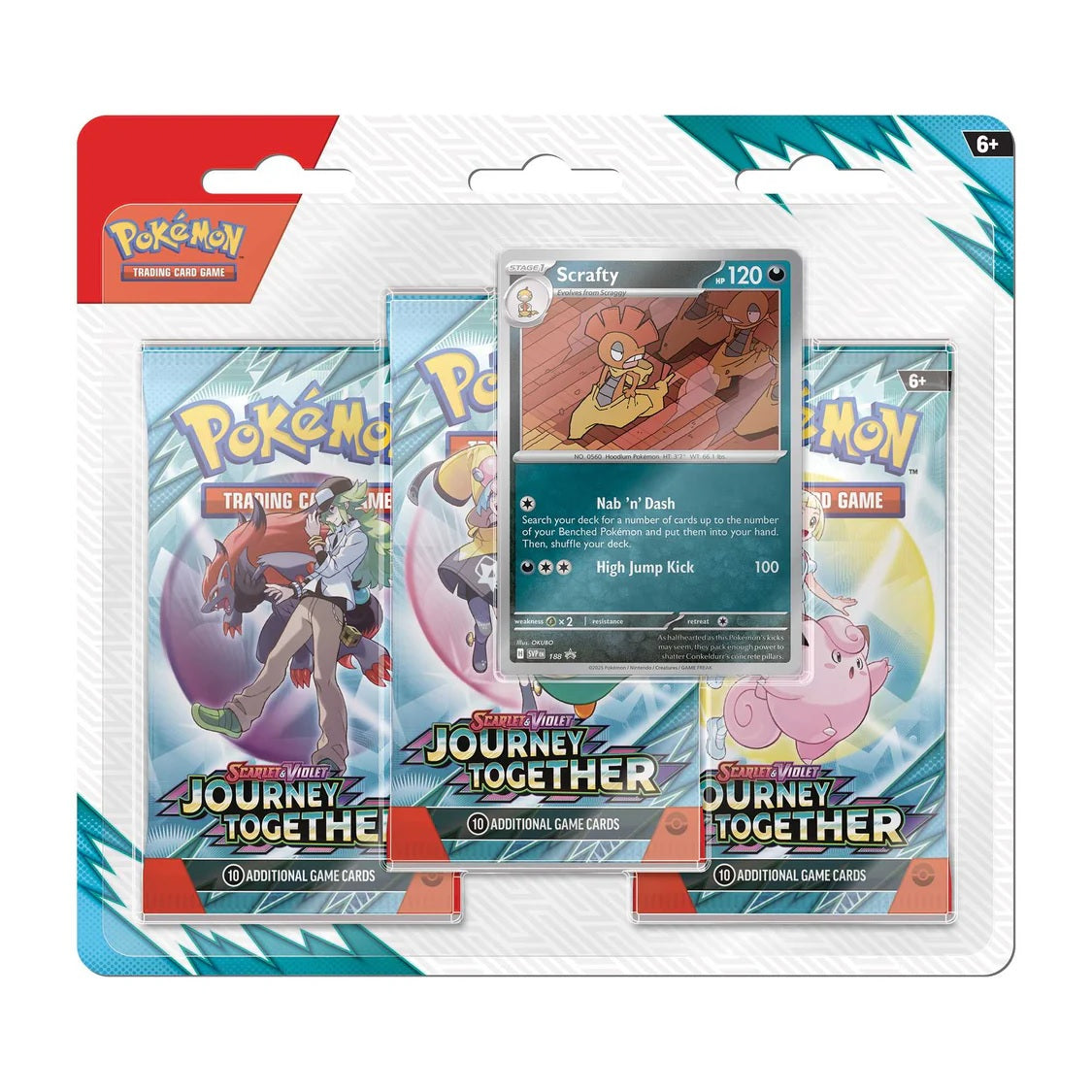 Pokemon TCG: Scarlet & Violet 9 – Journey Together - 3-Pack Blister