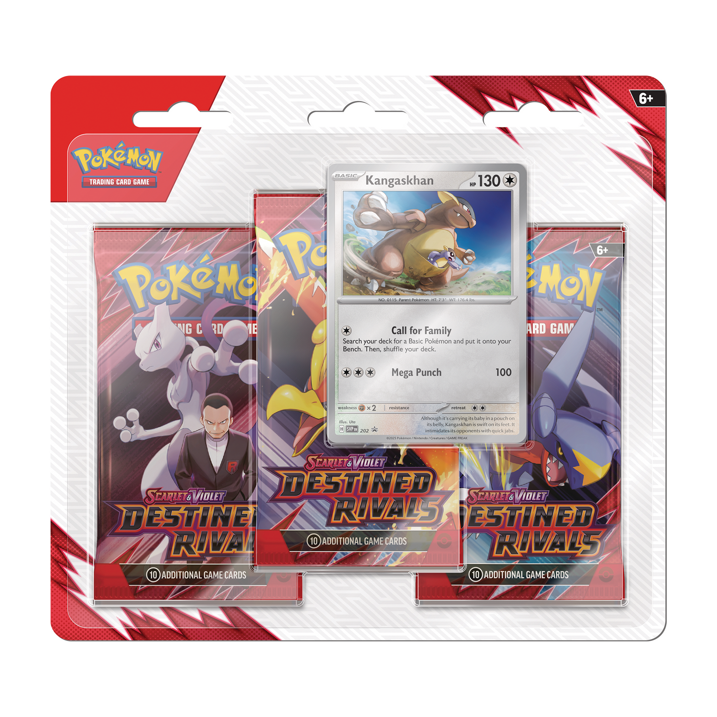Pokemon TCG: Scarlet & Violet 10 – Destined Rivals - 3-Pack Blister