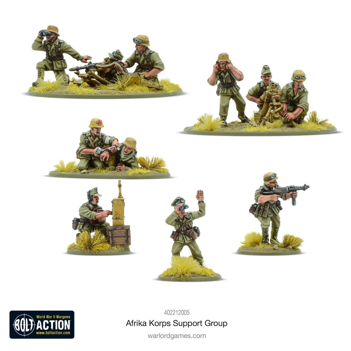 Afrika Korps Support Group (HQ, Mortar & MMG)