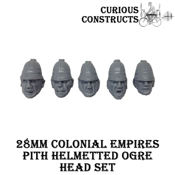 COLONIAL EMPIRES PITH HELMETED OGRE HEAD SET