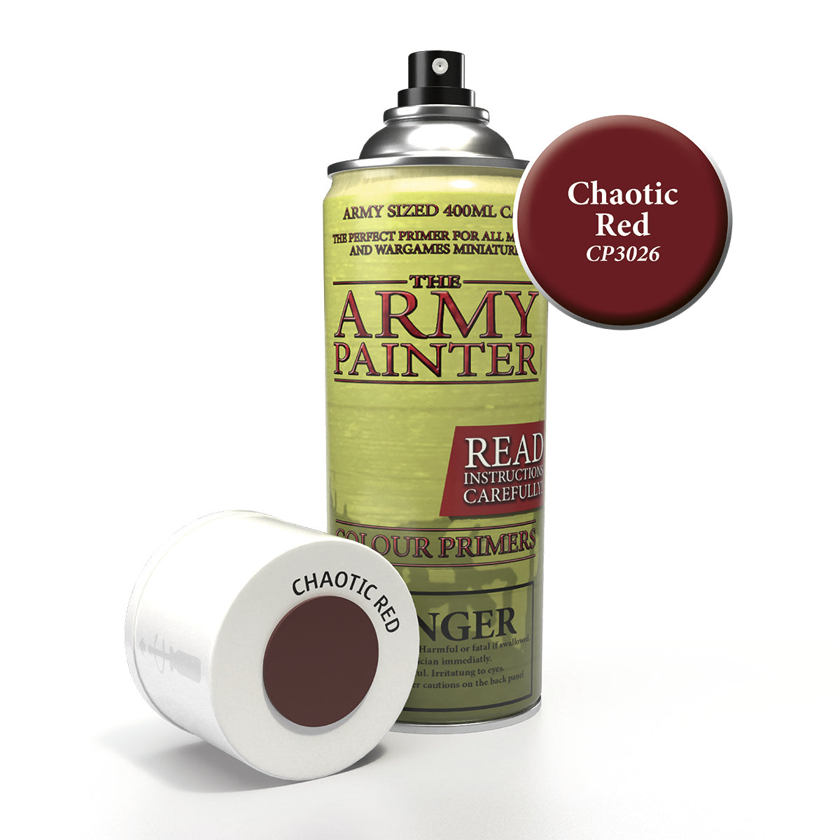 Army Painter Colour Primer Chaotic Red Spray - COURIER SHIPPING ONLY