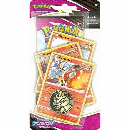 Pokémon TCG: Sword & Shield 8 Fusion Strike Premium Checklane Booster - Cinderace